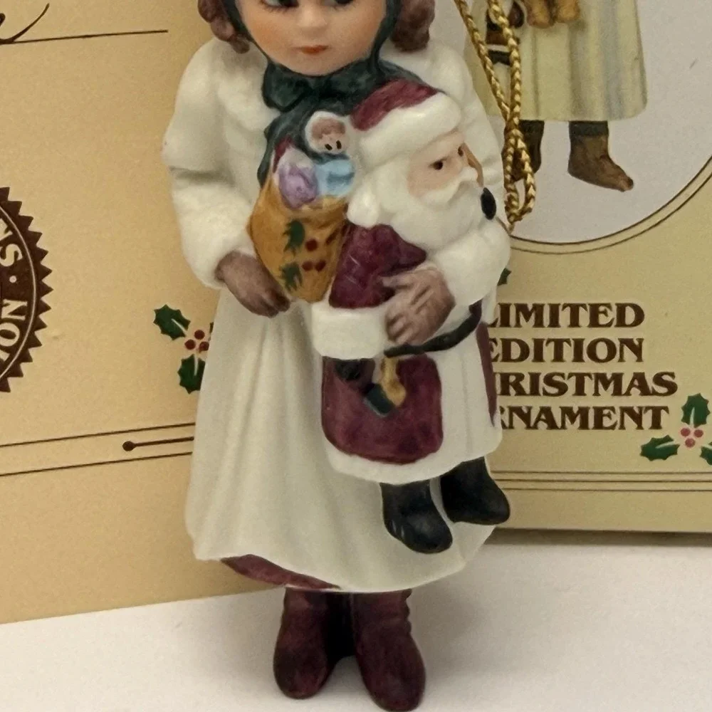 Jan Hagara Nikki Vintage 1985 Christmas Ornament Royal Orleans Ltd Ed w/‎ COA